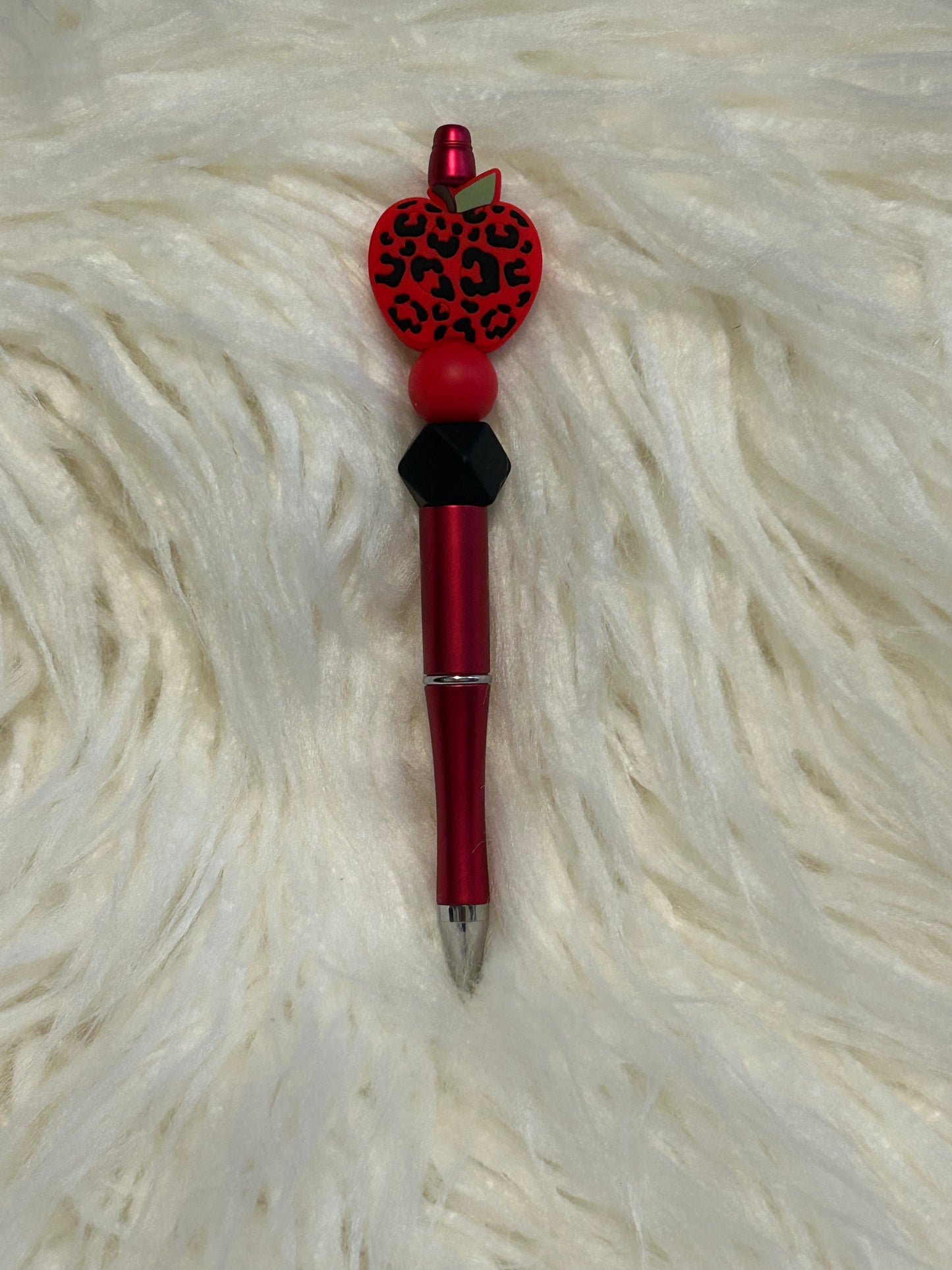 Leopard Apple Beadable Pen