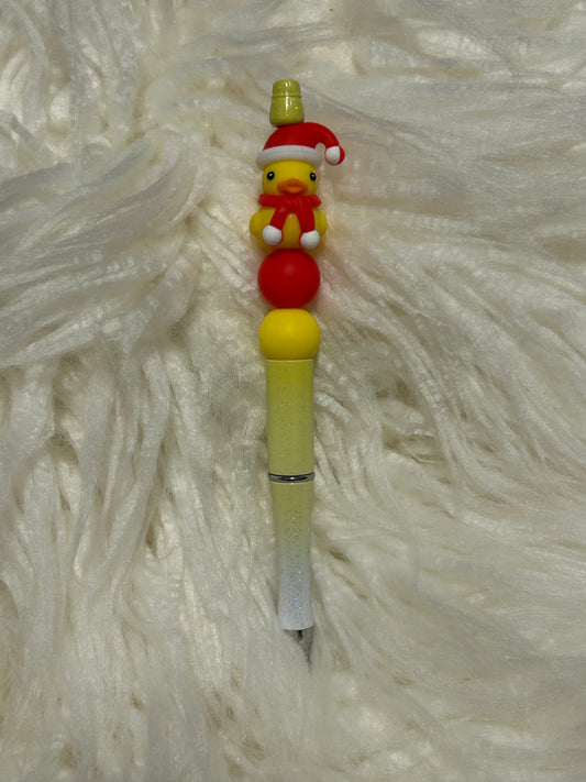 Christmas Duck Beaded Pen